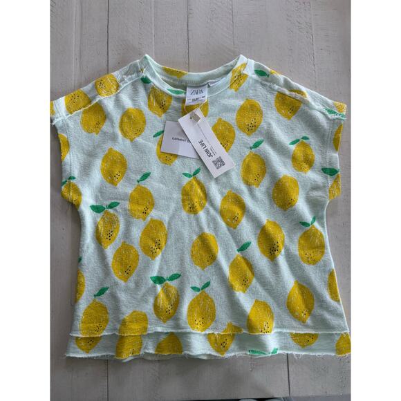 Zara NWT “Eat Fruit Everyday” Lemons Top 18-24 Months - Picture 1 of 2